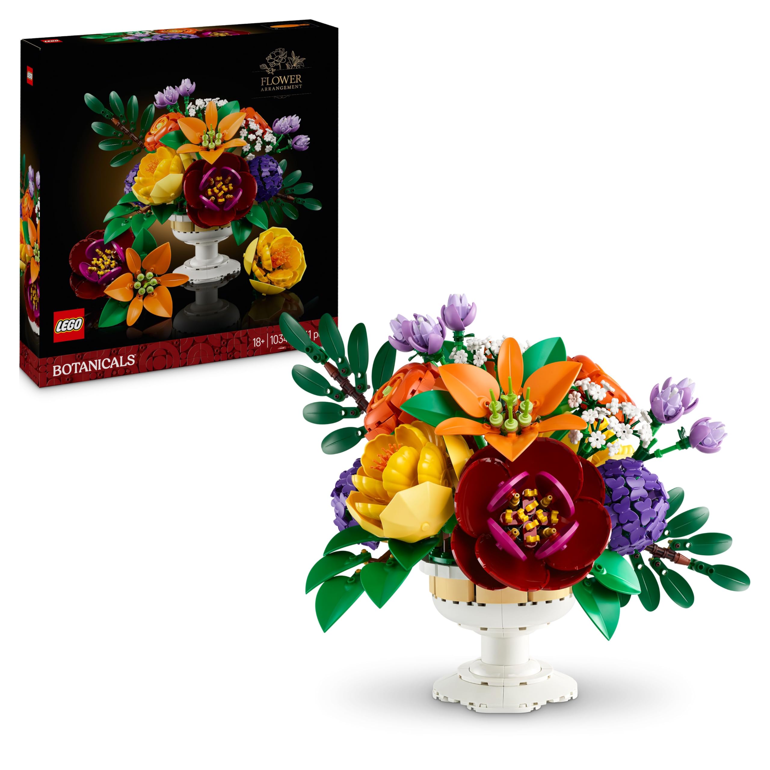 ボタニカル フラワー 花柄　ピンク　インテリア　ニュアンス　インテリア ギフト Amazon.co.jp: レゴ(LEGO) ボタニカル フラワーアレンジメント